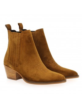 DALTON - Cuir Velours camel