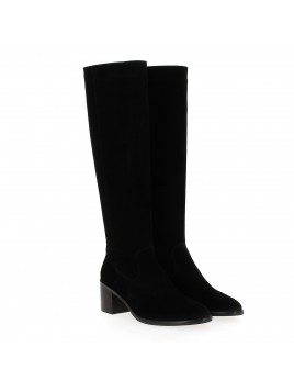 DOMINO - Cuir Velours Noir