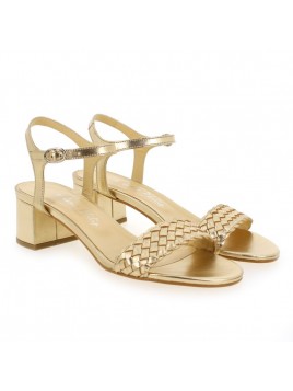 CASSIS - Cuir tressé platine