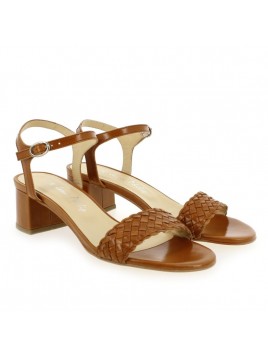 CASSIS - Cuir tressé cognac